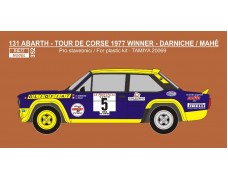 Decal - Fiat 131 Abarth - 1977 Tour de Corse rallye winner - 1/20 - LIMITED